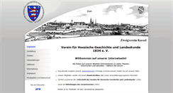 Desktop Screenshot of geschichtsverein-kassel.de